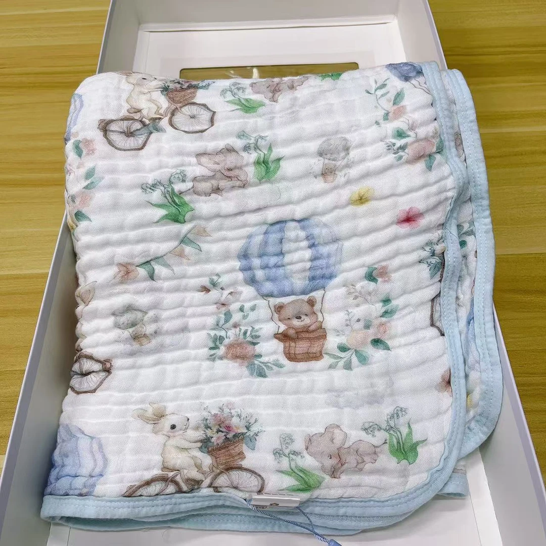 新生儿六层竹棉纱布浴巾