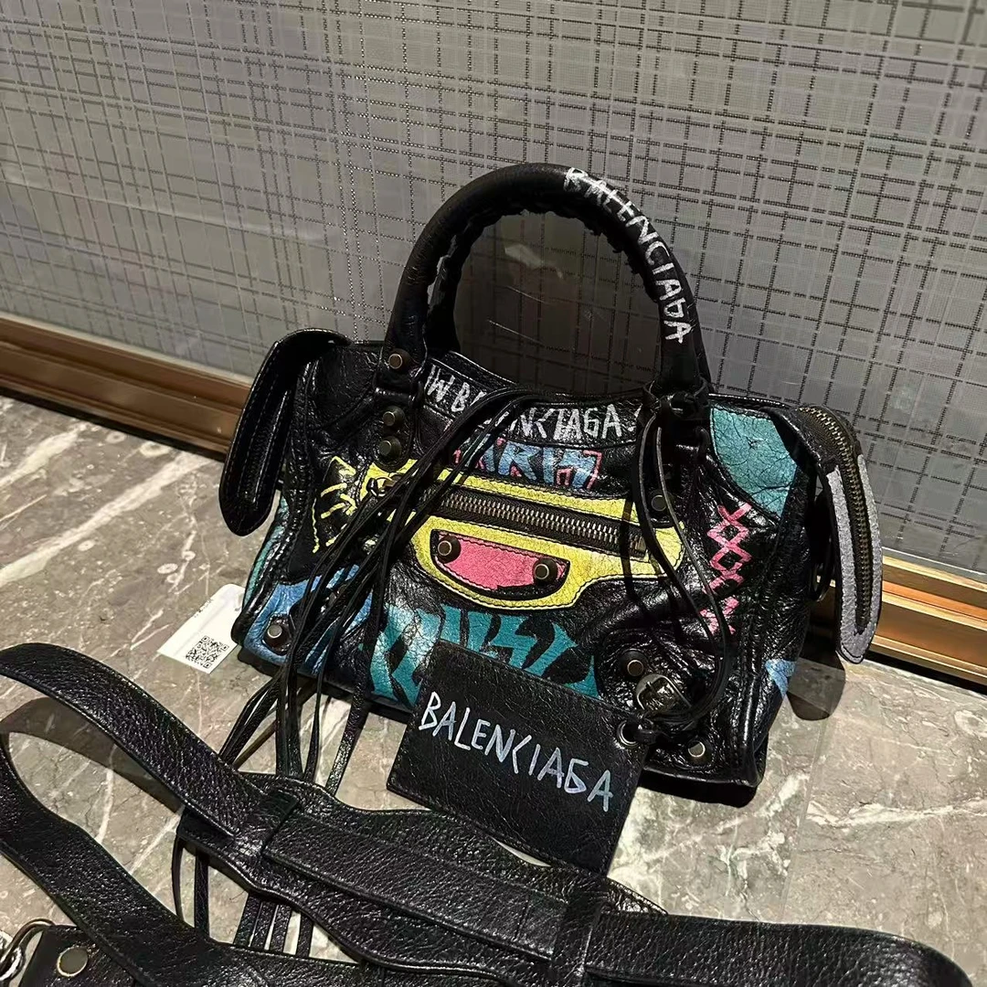 95新 Balenciaga/巴黎世家 乱乱子中古/女士/单肩包/112503
