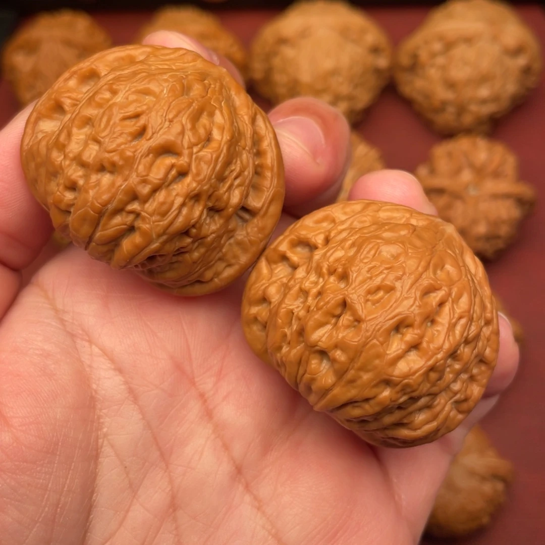 文玩核桃把件全品无修41三角铁