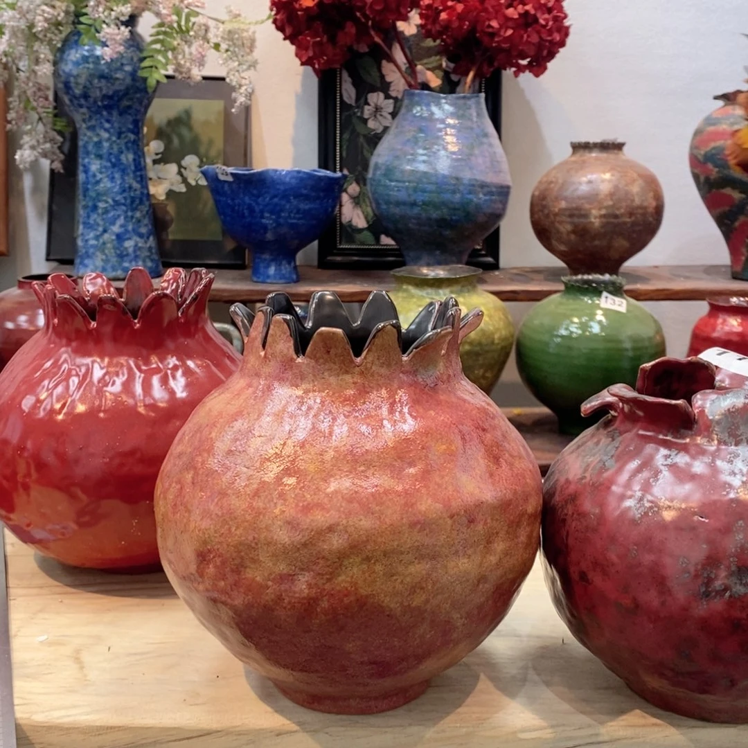 瓶景德镇手工盘泥微瑕