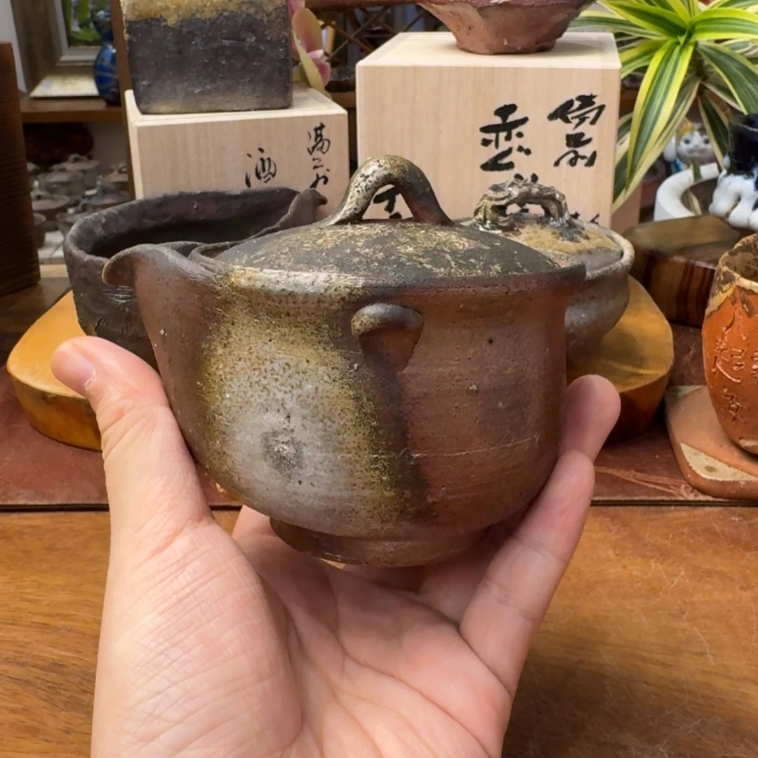 宗高健三备前烧宝瓶福利一口价