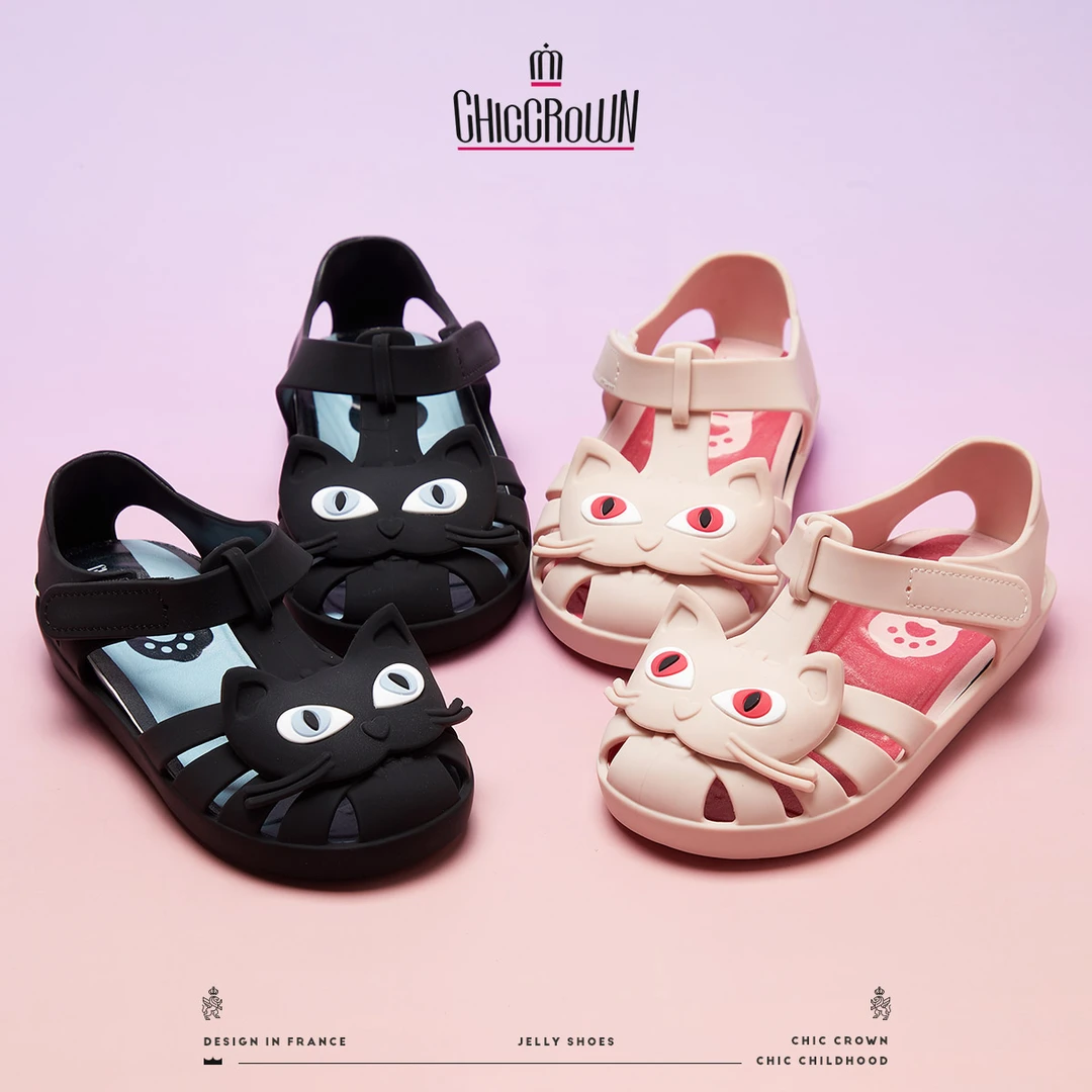 ChicCrown法国趣可皇冠女童中小童包脚凉鞋卡通公主鞋KFSSJE003