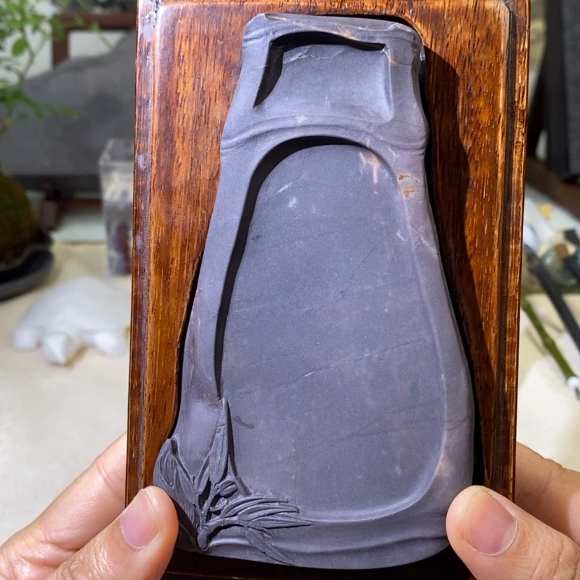 【闪购商品】汤*端砚-老坑-竹报平安