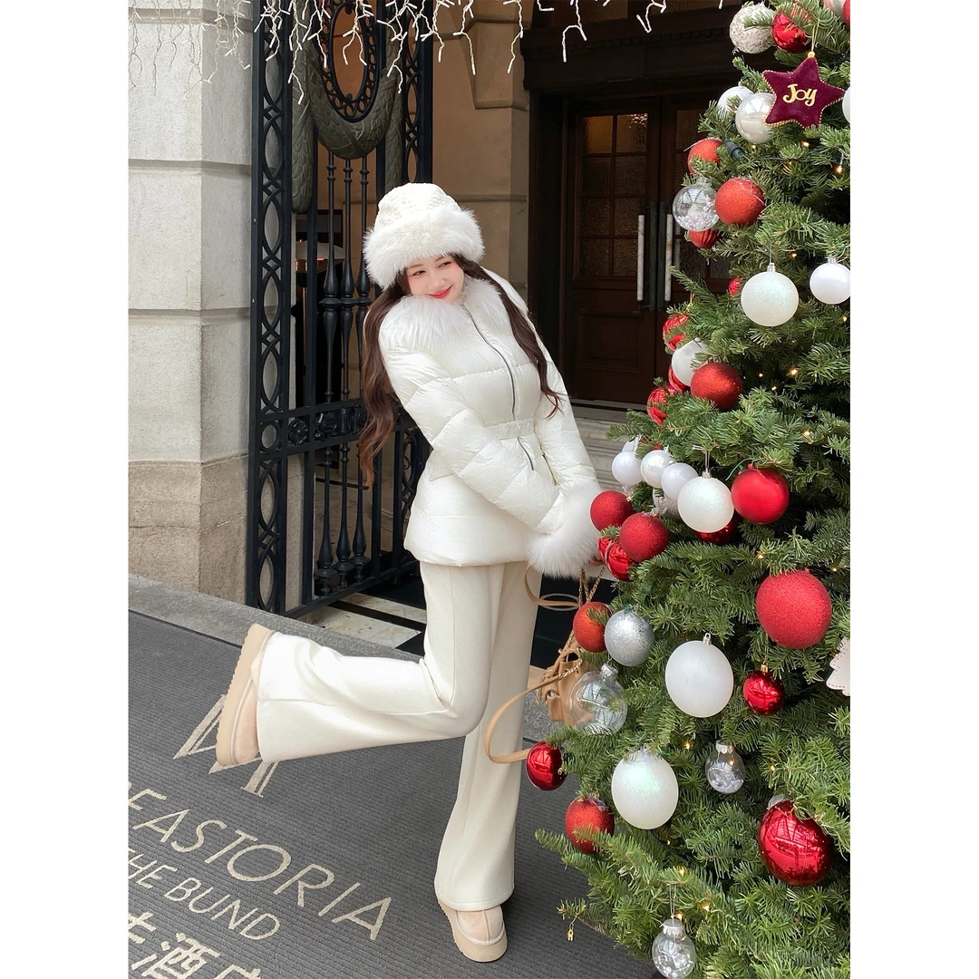 GA盈瓷【白天鹅】新款90白鹅绒长款羽绒服 24FW1266