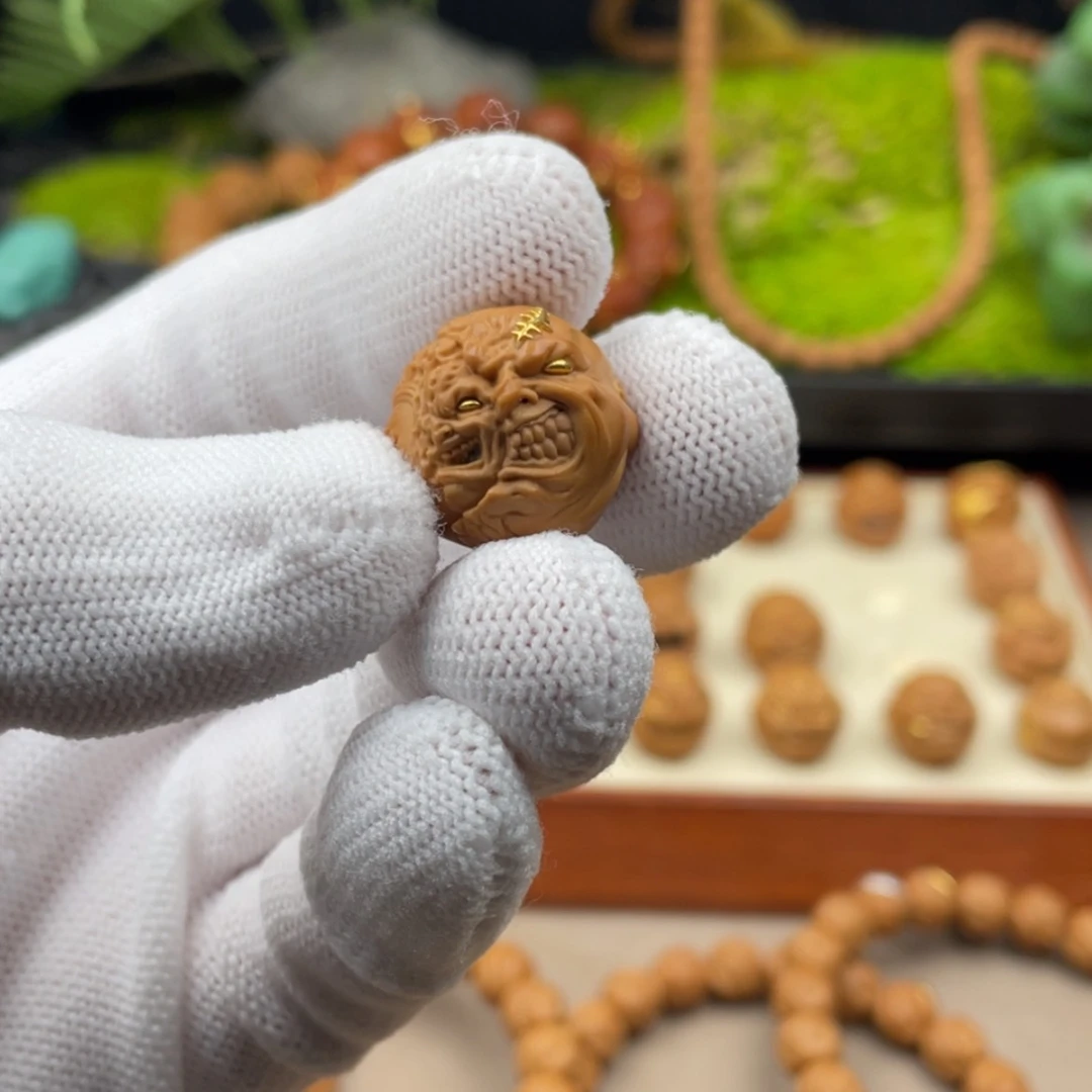 【闪购商品】猴头核桃把件A*i夺面把脸