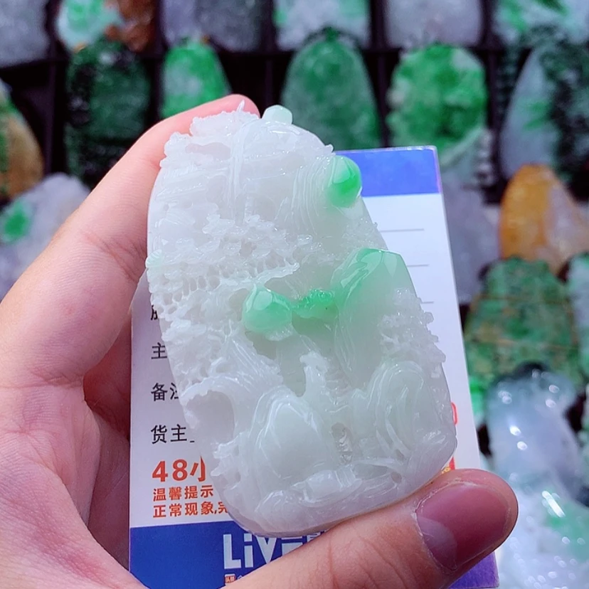 【闪购商品】翡翠颈饰未镶嵌挂件