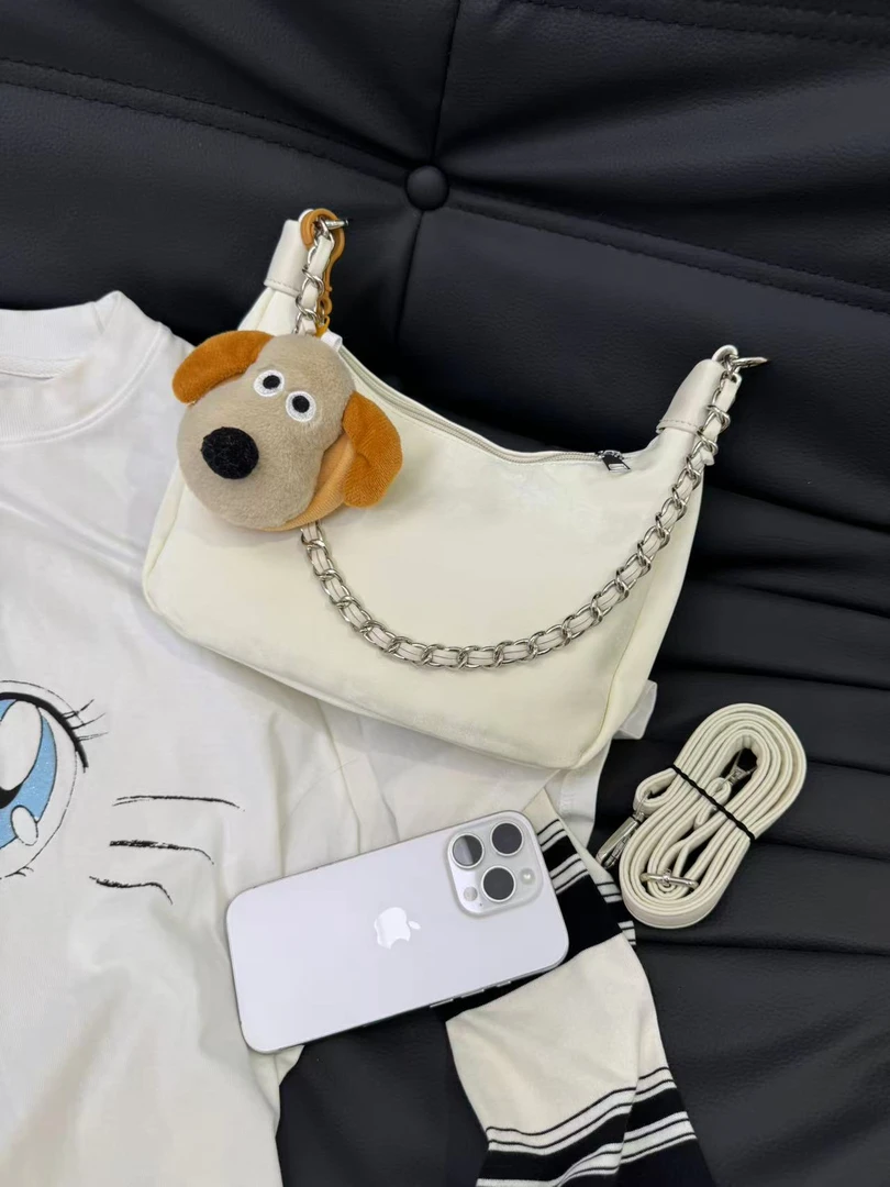 小众设计托特包单肩链条2025夏季潮流女士休闲时尚百搭通勤斜跨包