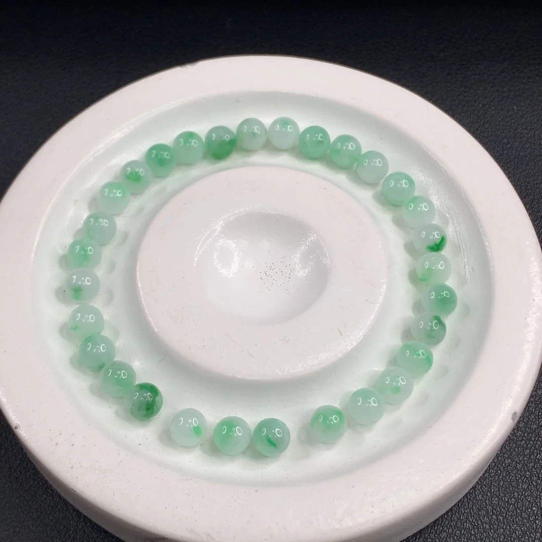 未镶嵌手链翡翠翡翠散珠多样性发一