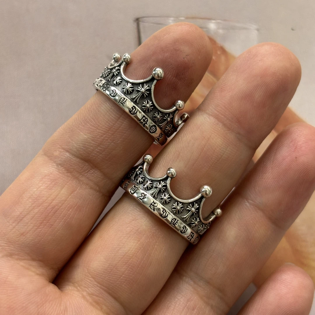 925银戒指 925银戒指 简约款 银色小众复古