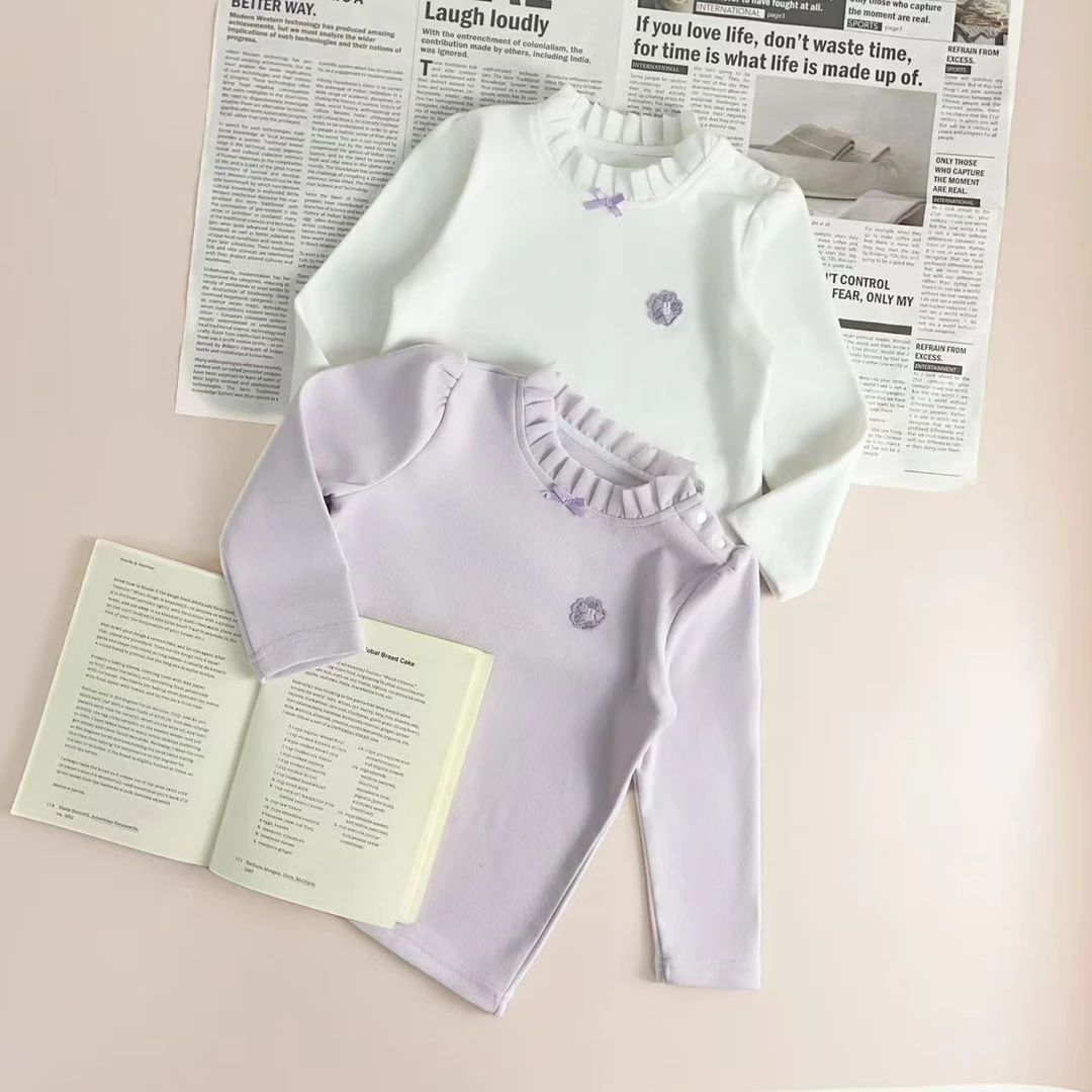 【】K049新款冬季女童时髦保暖卫衣加绒打底衫