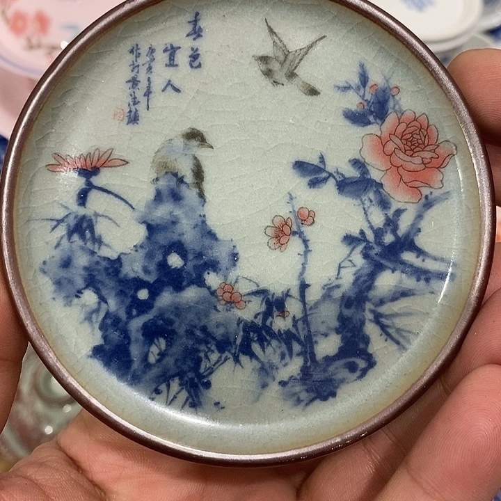 陶摆件景德镇陶瓷主人杯23444