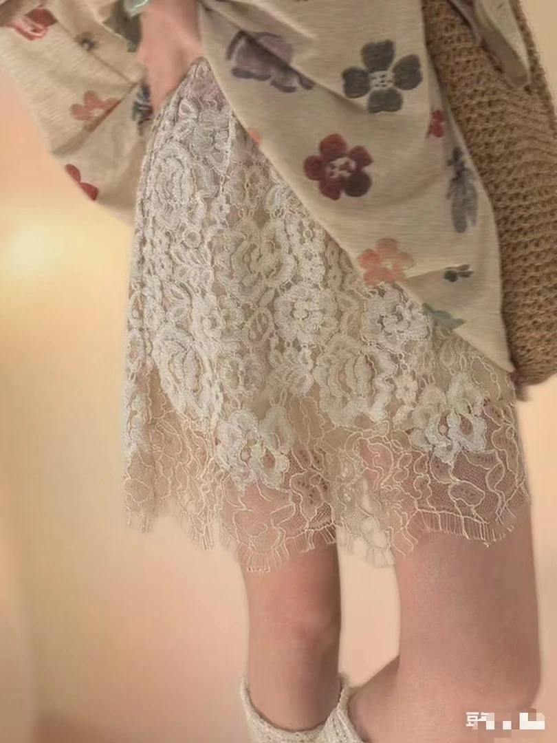 2025大码女蕾丝打底短裙百搭时尚4949