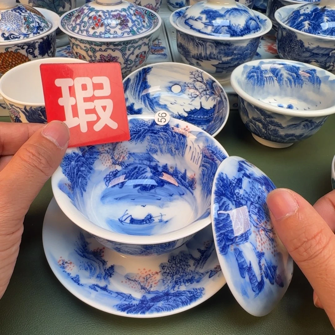 纯手工纯手绘茶具石头56