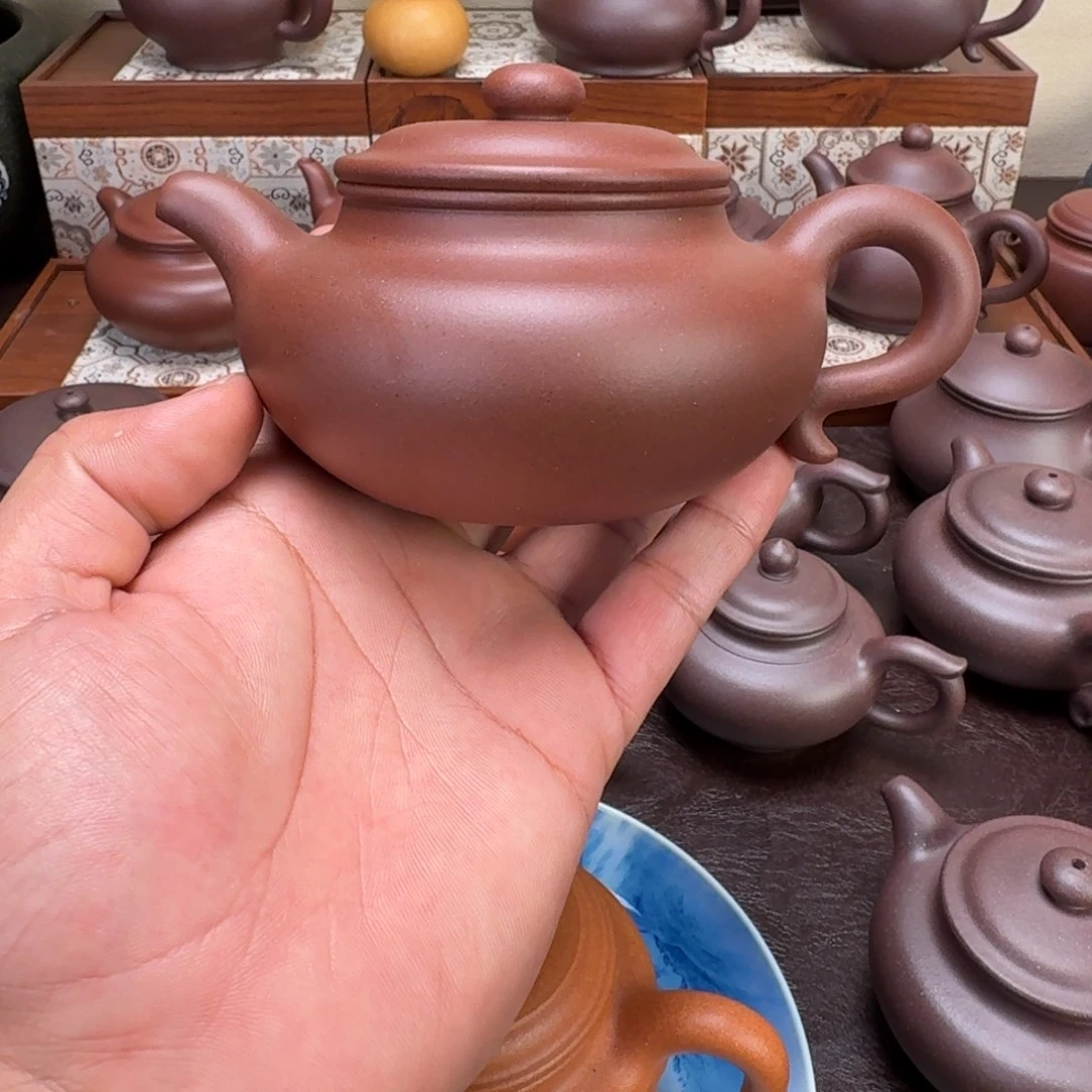 B***O紫砂茶壶原矿紫泥仿古260cc