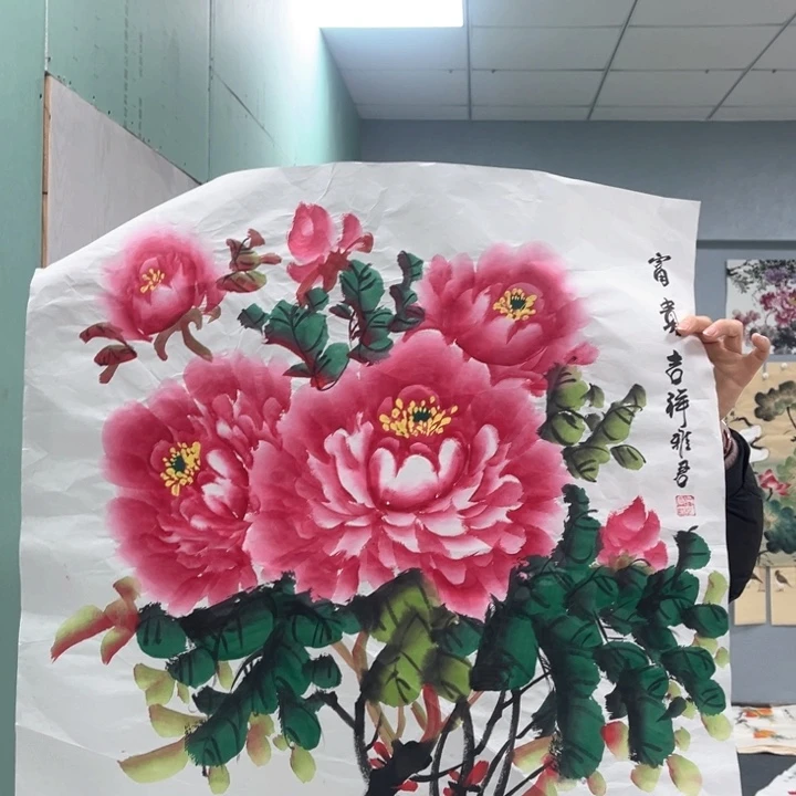 国画我的心好痛啊我的心真的好痛啊好
