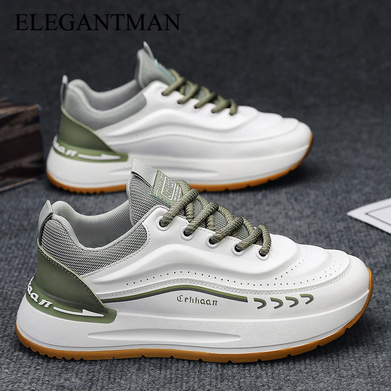 男鞋2025新款夏季透气休闲阿甘跑步鞋青少年厚底老爹运动潮鞋