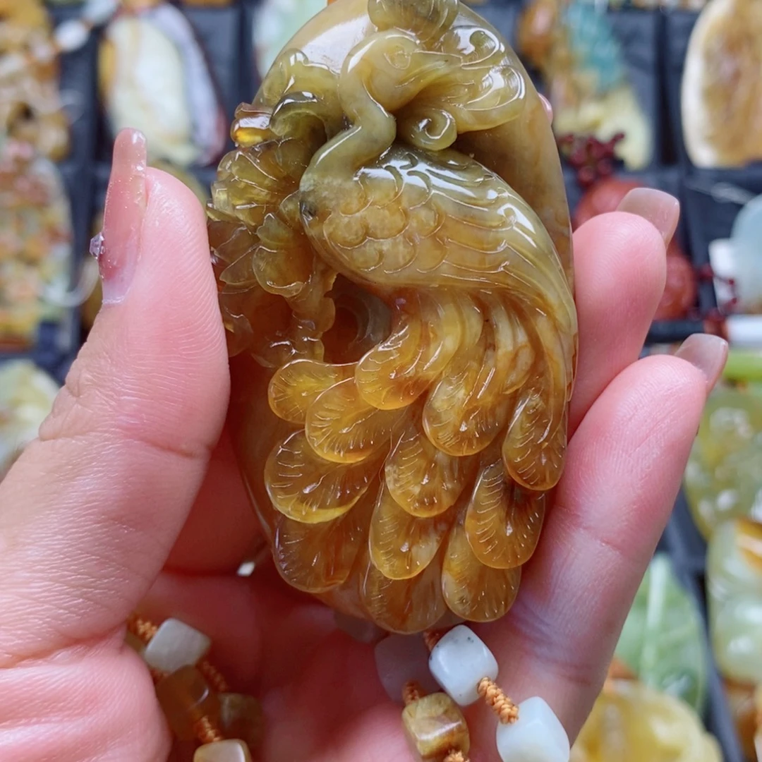 合金蛇纹石玉项链