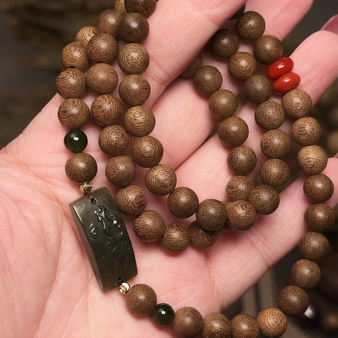 手串沉香越南芽庄绿奇楠帝王料限量08设计