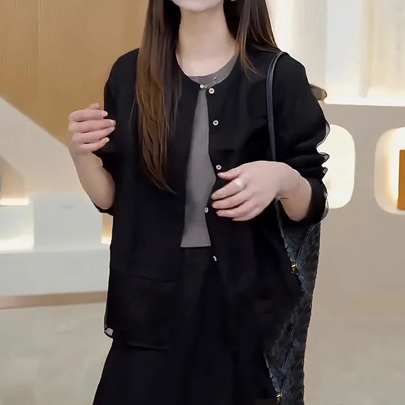 显瘦时尚百搭休闲上衣秋季新款胖MM大码女装高级洋气黑色短外套女