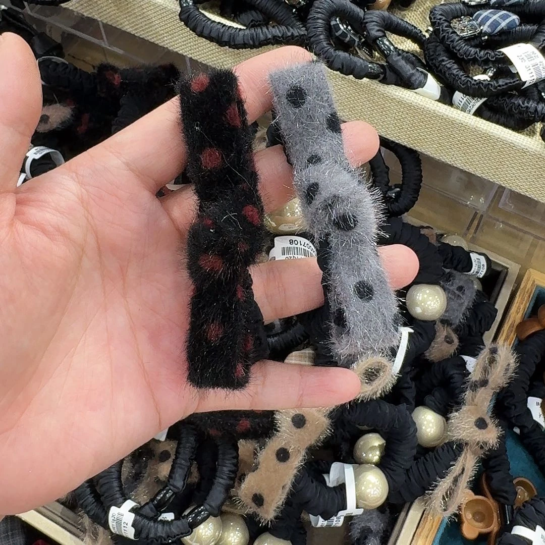 非金属红色灰色发圈