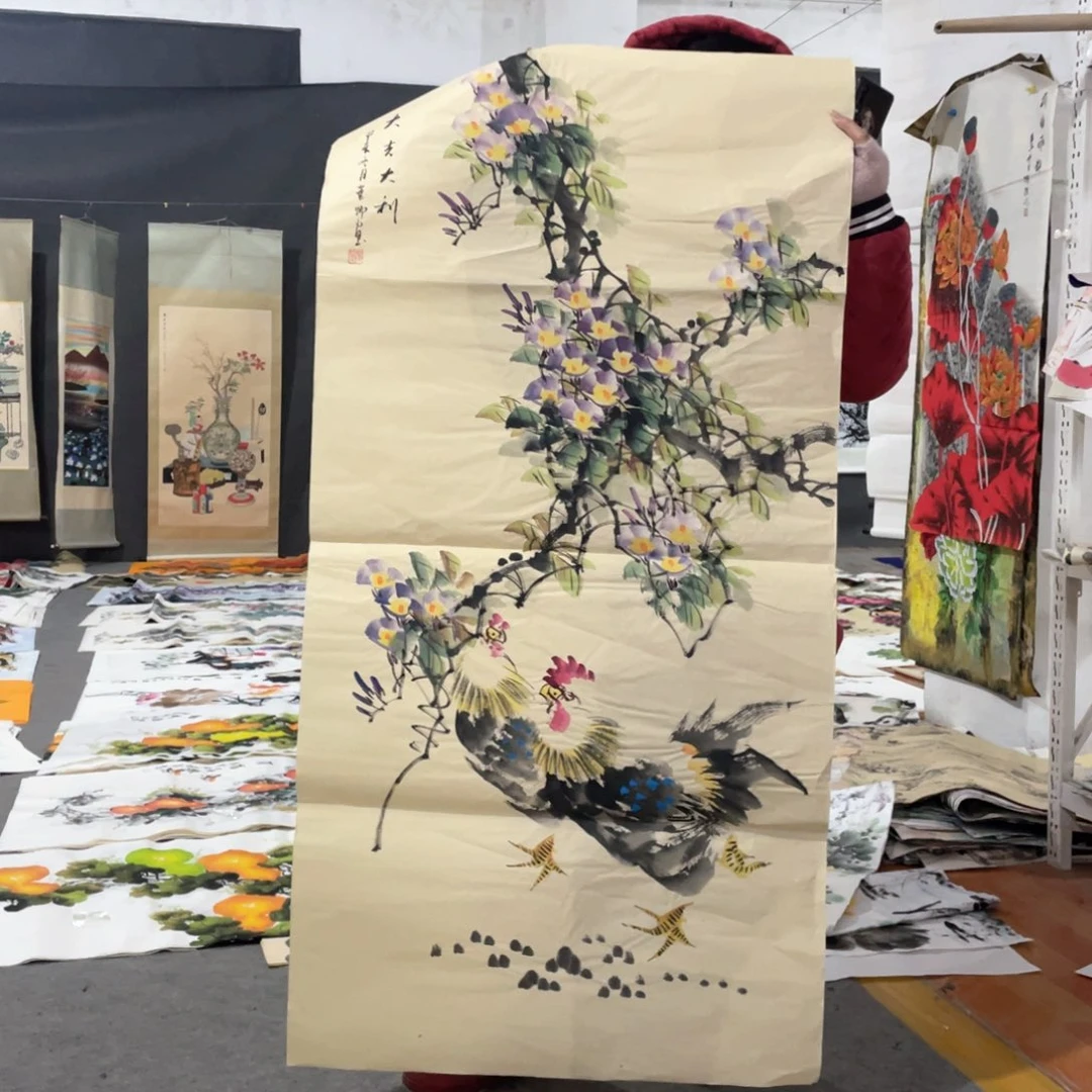 国画国画作品画心一张