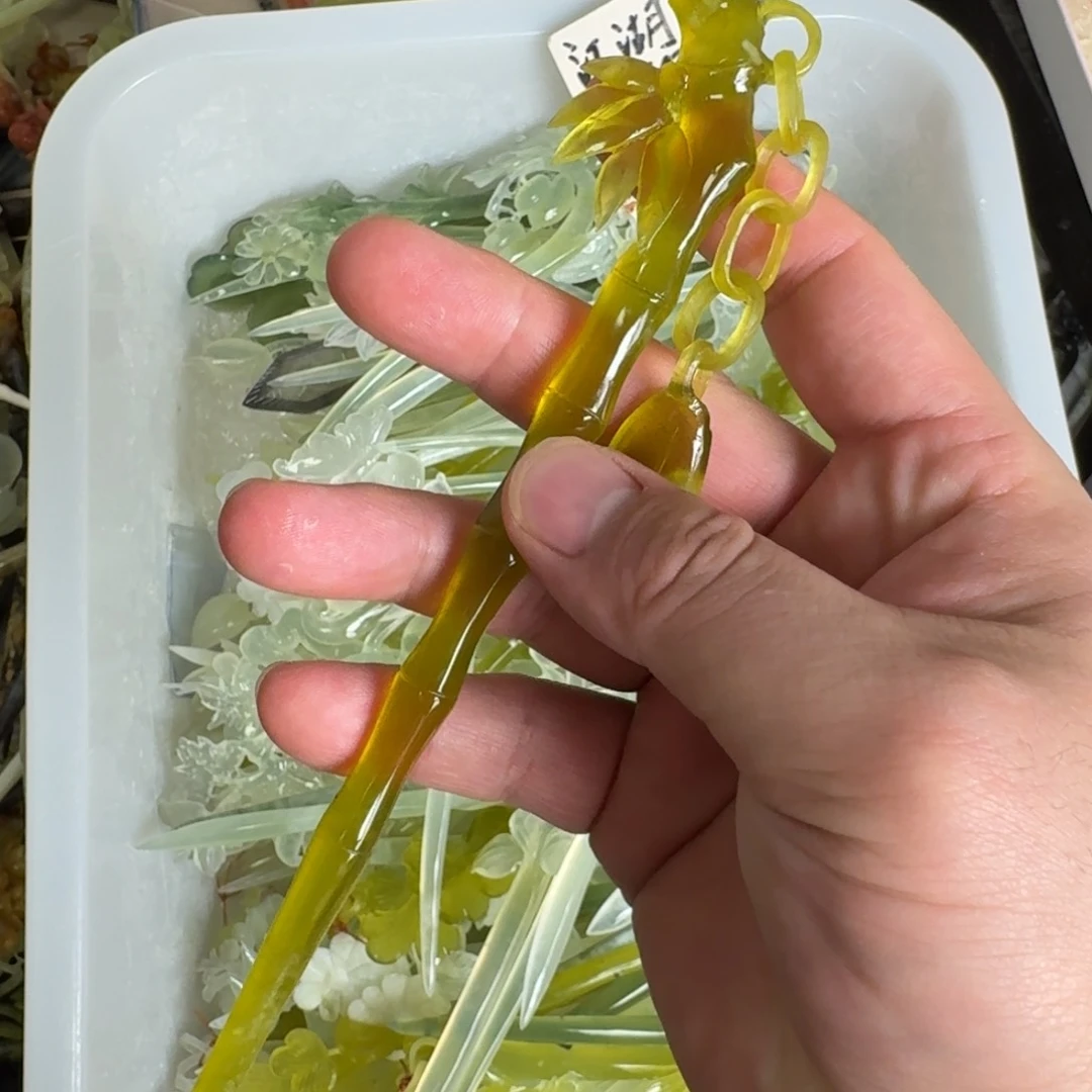 岫玉发饰未镶嵌明君玉簪就是好看