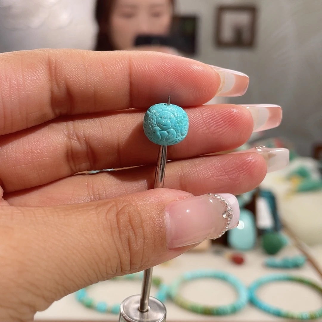 绿松石未镶嵌高瓷蓝卡11+