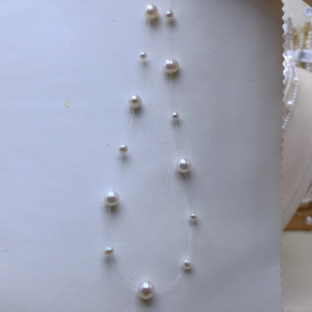银S925镶嵌手绳淡水珍珠