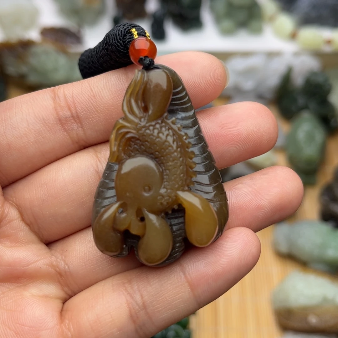 和田玉未镶嵌挂件