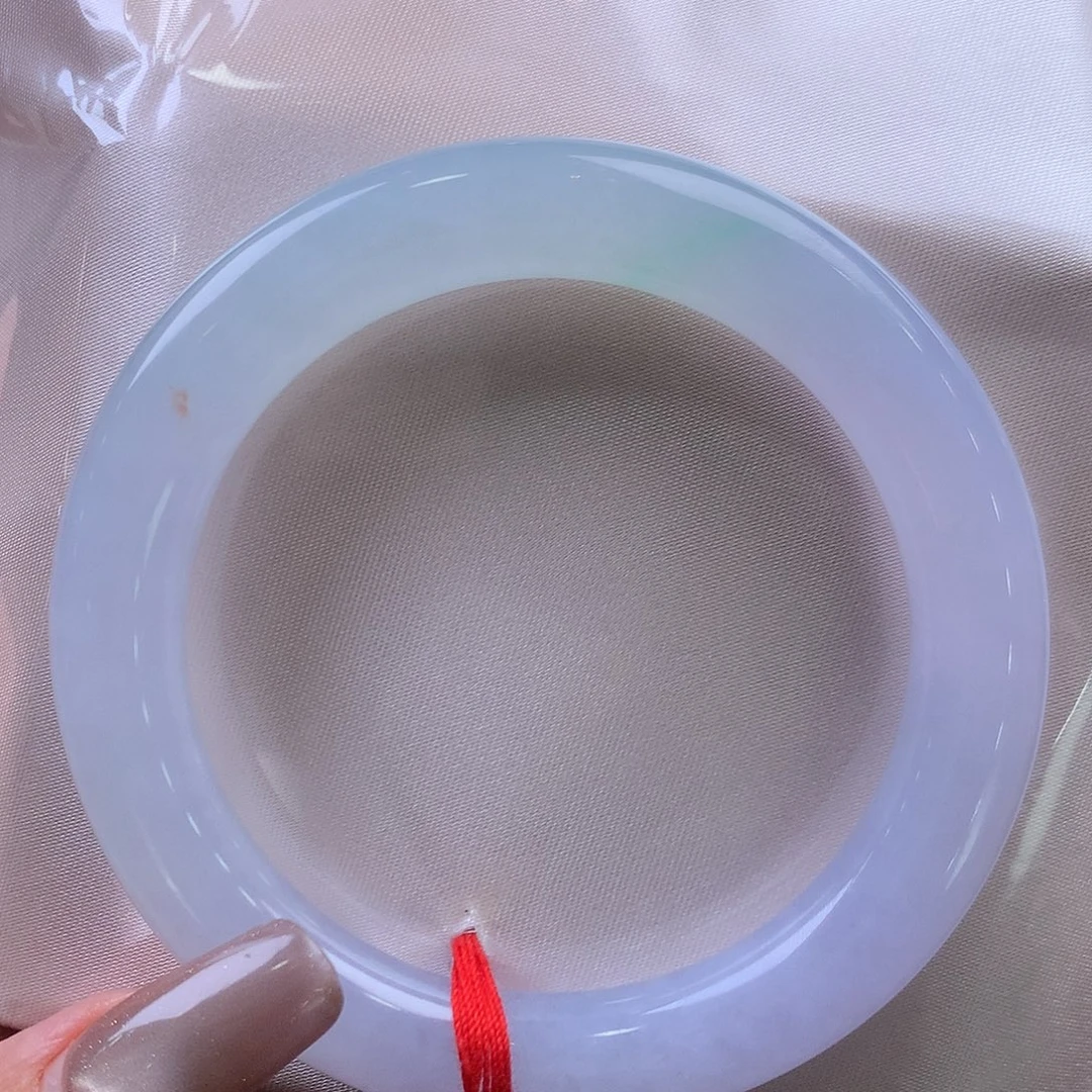 翡翠未镶嵌手镯56.6圆条