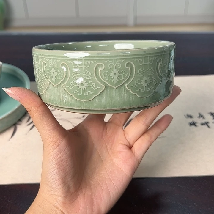 龙泉云间青瓷小米茶器