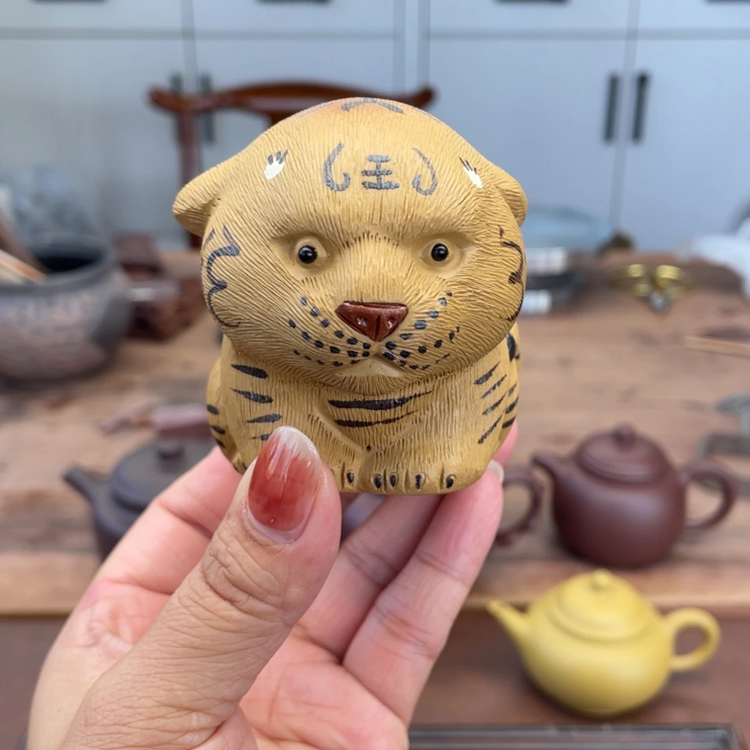 茶壶紫砂紫砂茶宠老虎