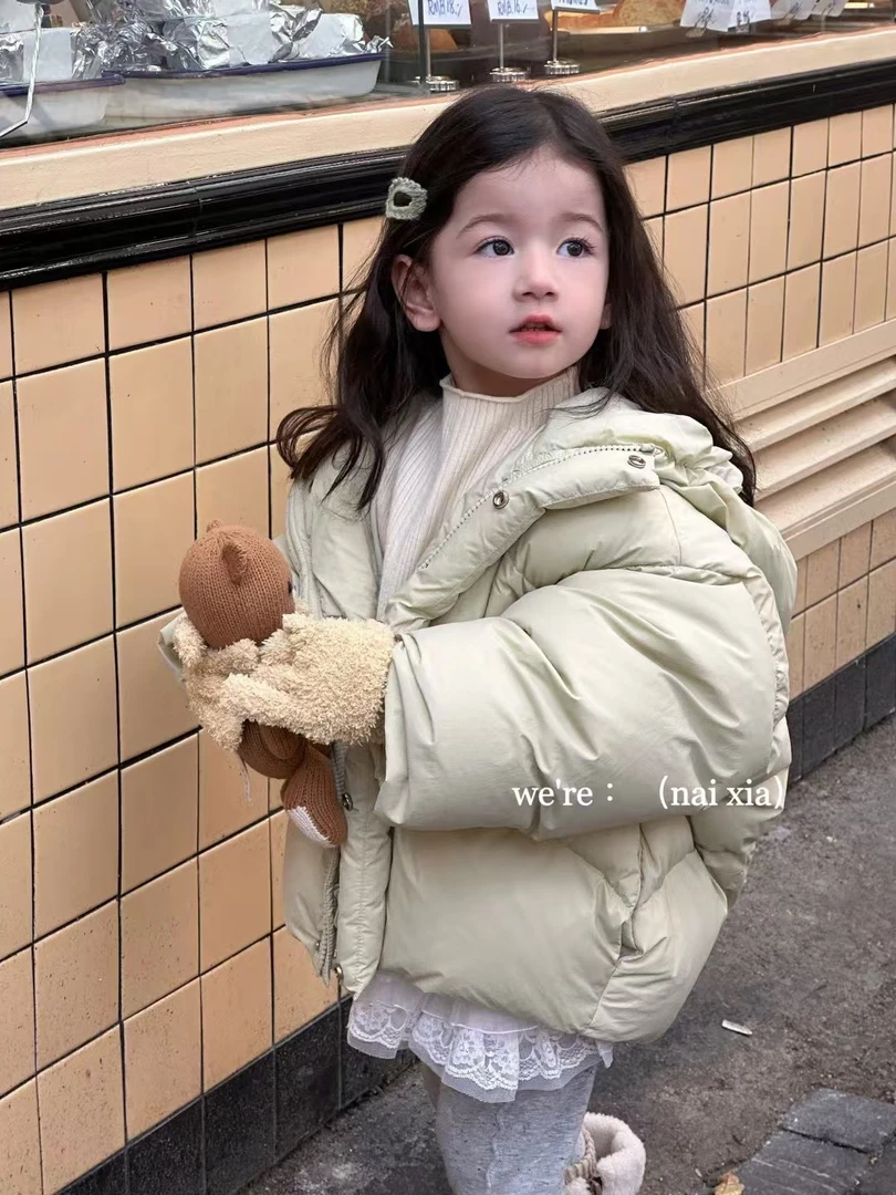 【奈】韩版连帽羽绒服 5502