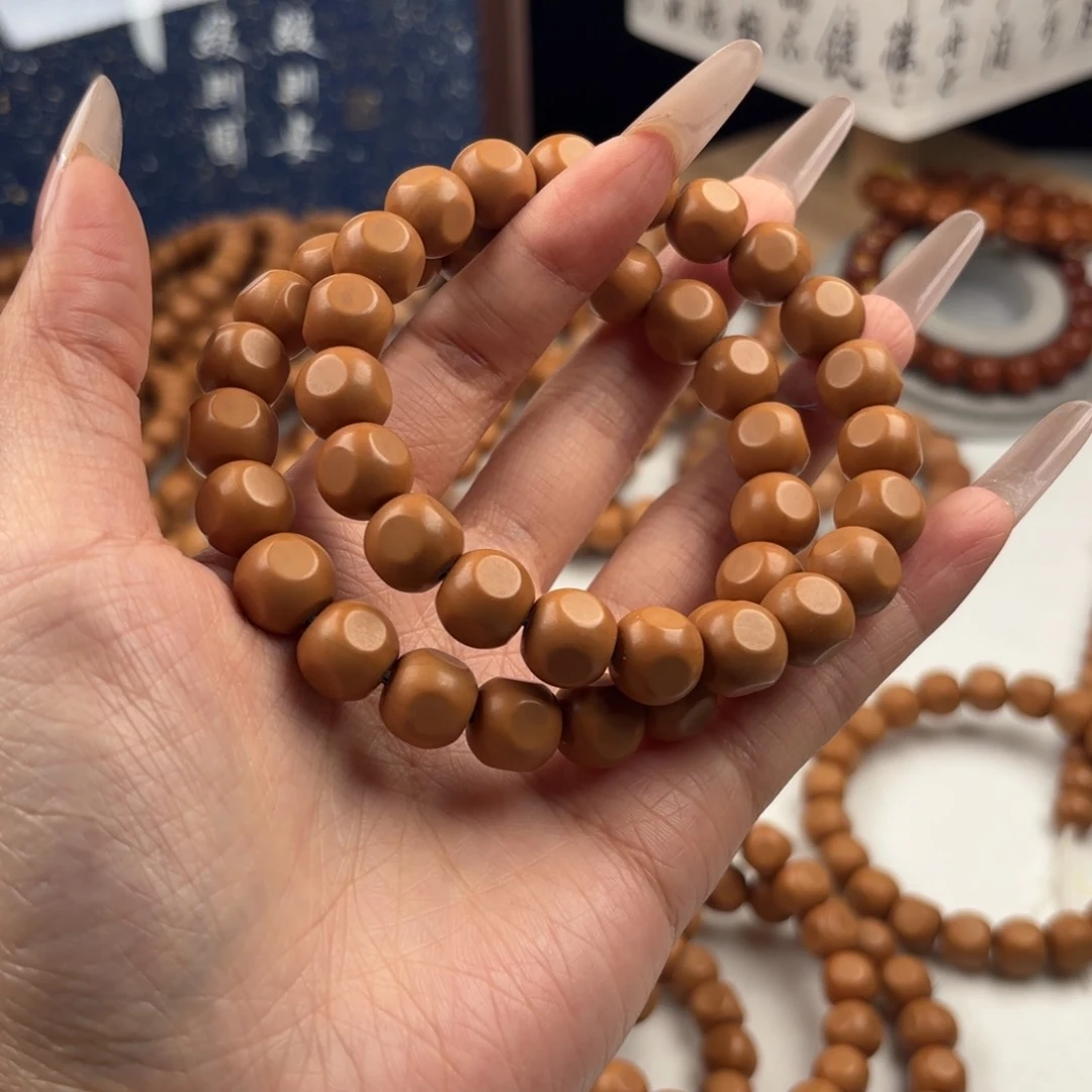 猴头核桃手串微瑕走色黑点小六方9-10尺寸