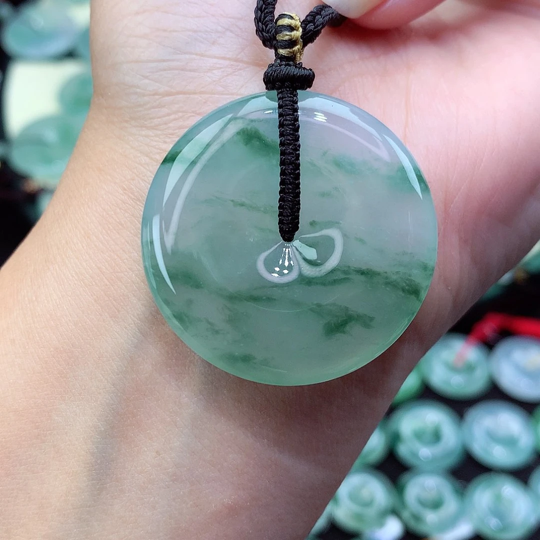 翡翠颈饰未镶嵌88尺寸35.5-6.9