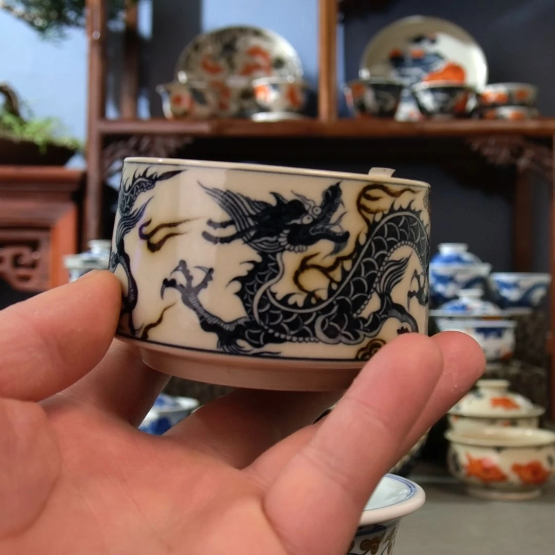 双龙二号釉主人杯