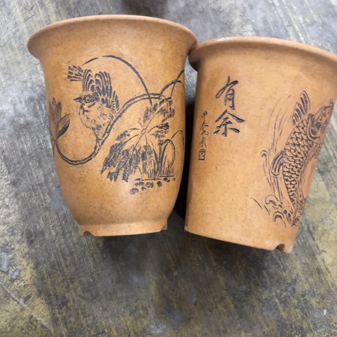 紫砂花盆拾***子瑕花盆花盆