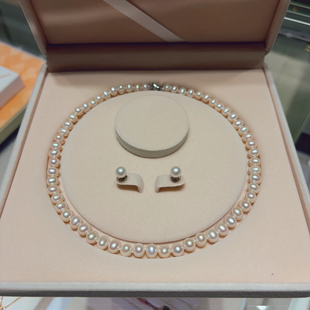 珍珠套装送母亲节礼物
