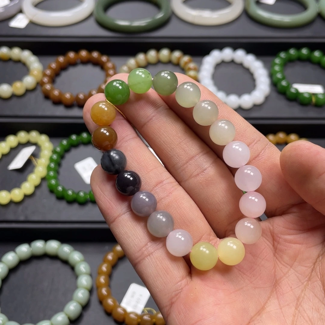 和田玉未镶嵌手链