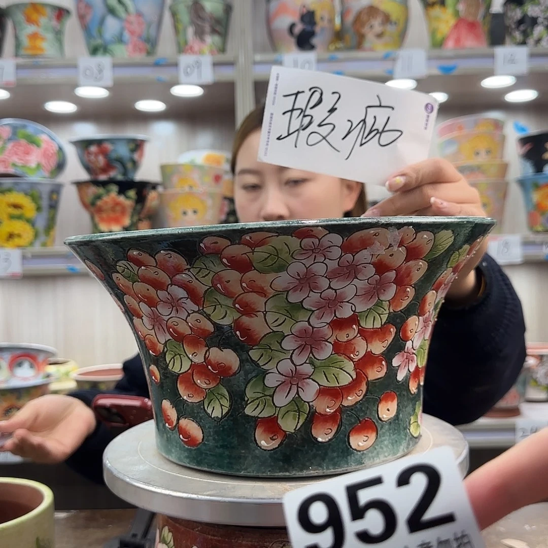 摆件陶花盆瑕疵瑕疵952
