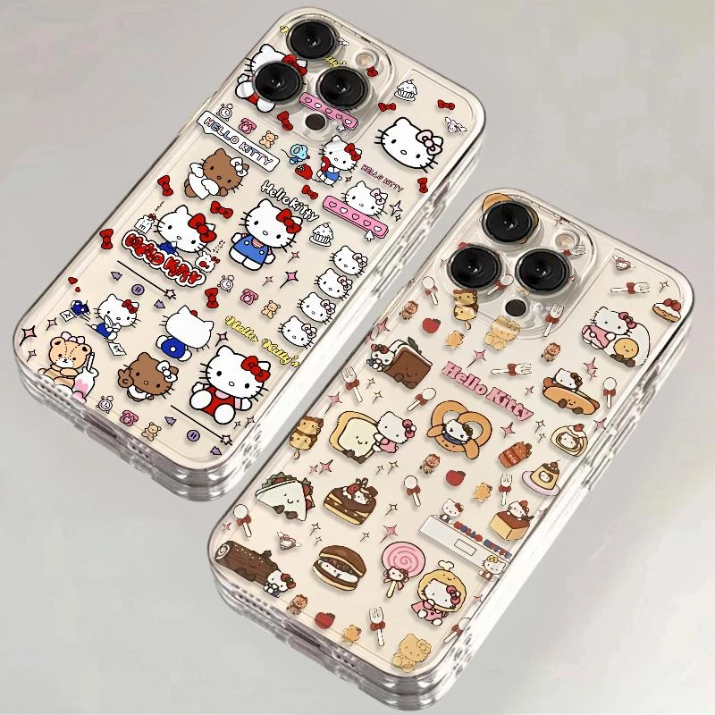 helloKitty猫适用iPhone16手机壳VIVO防摔OPPO华为荣耀透明小米15