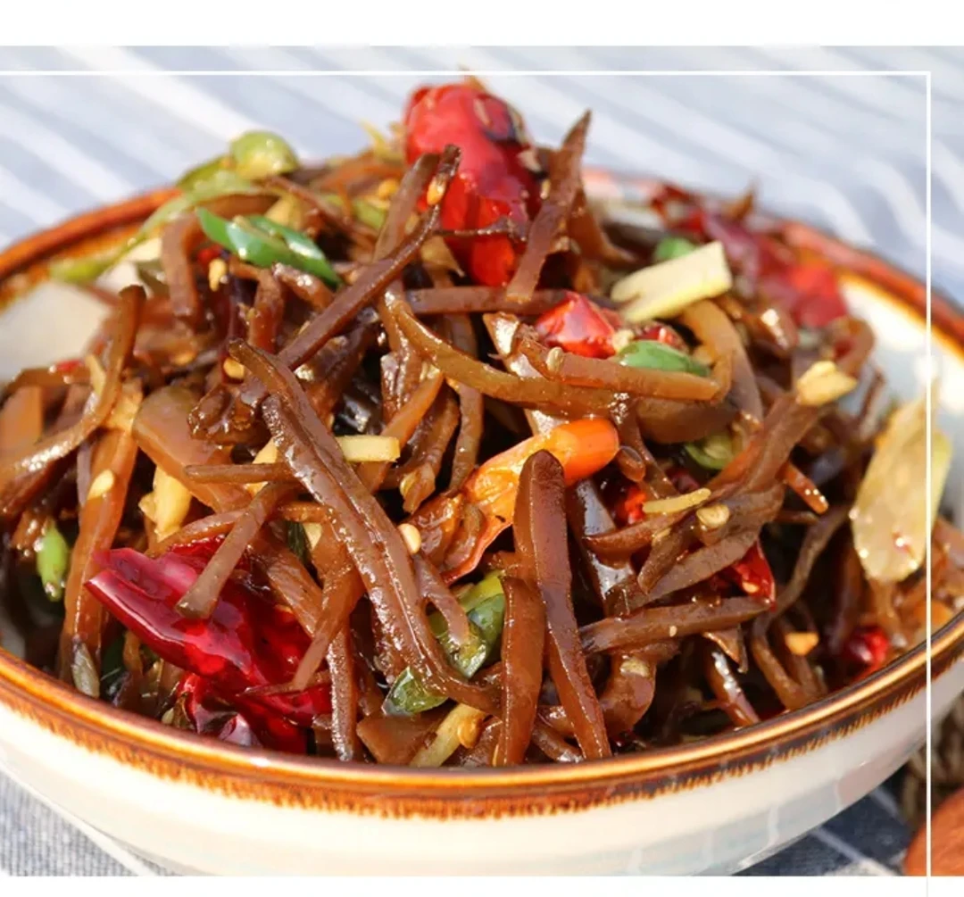 山东农家手工辣椒炒咸菜芥菜疙瘩丝250g下饭咸菜丝散装爽口美食