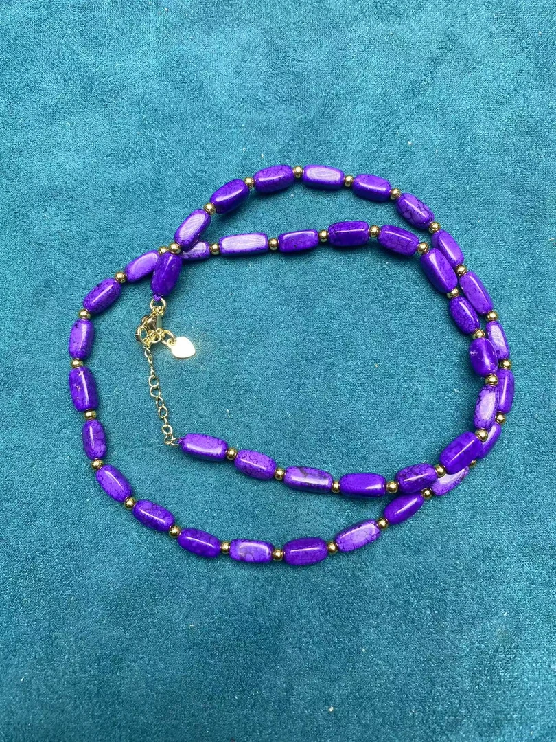 项链   【贝贝优选】X67时尚百搭丝绒紫项链