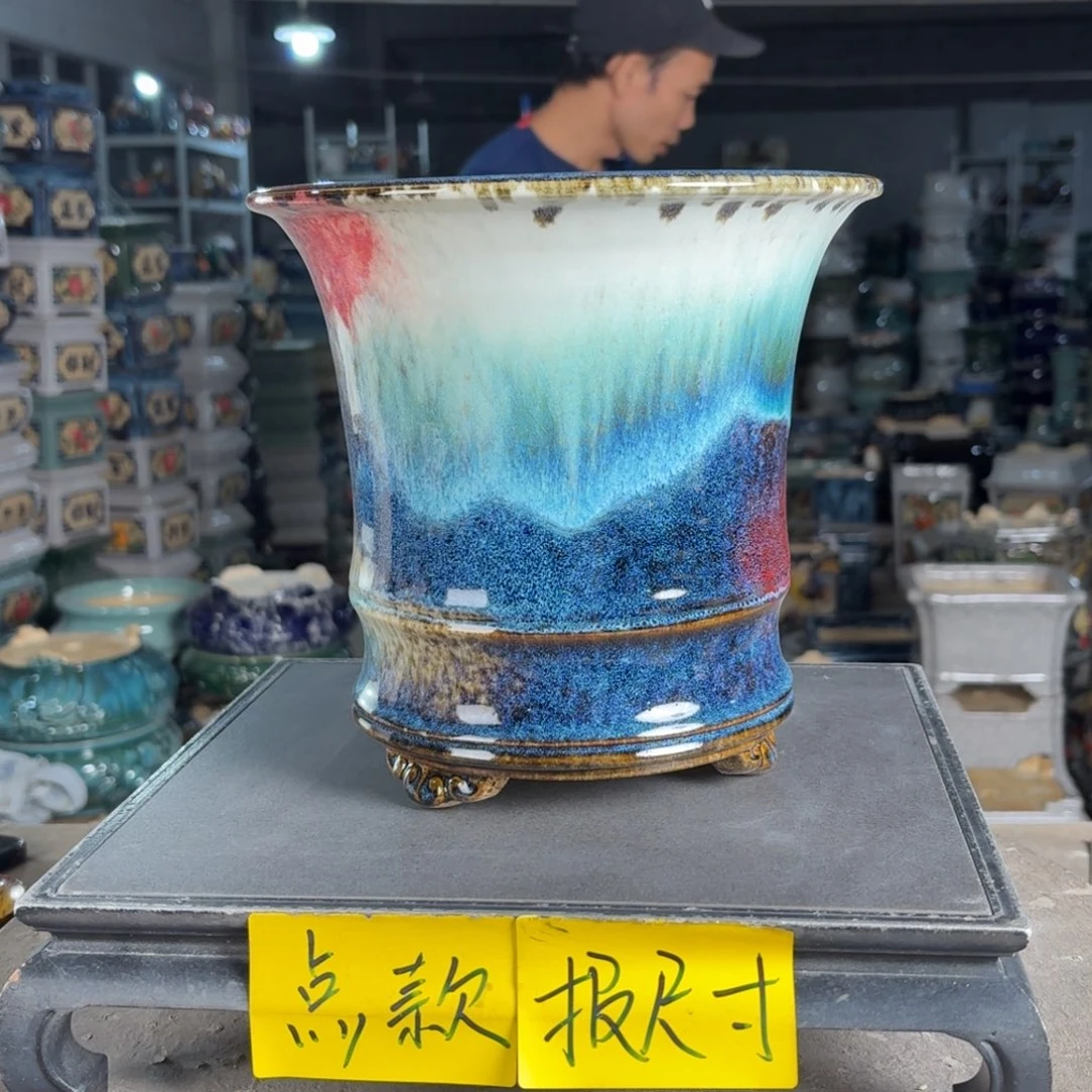 一风堂石湾花盆 内18*19