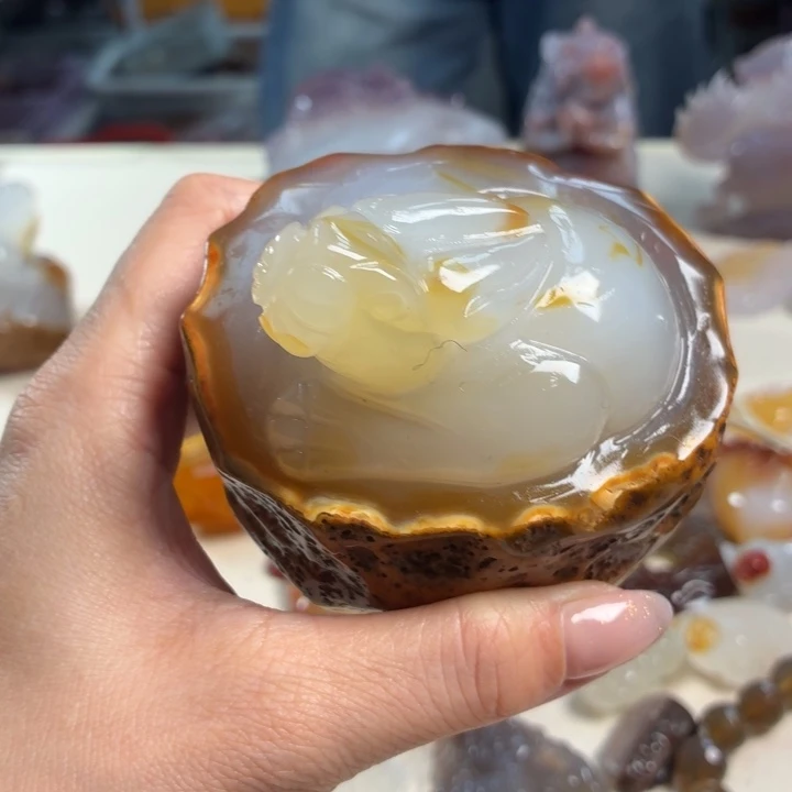 玛瑙/玉髓未镶嵌吊坠(不含链)