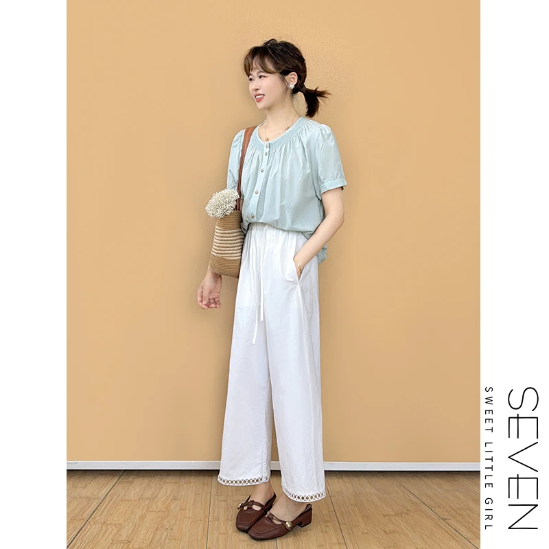 190现货|莫奈小衫⑧七七146小个子莫代尔薄款短袖衬衫女夏小美说