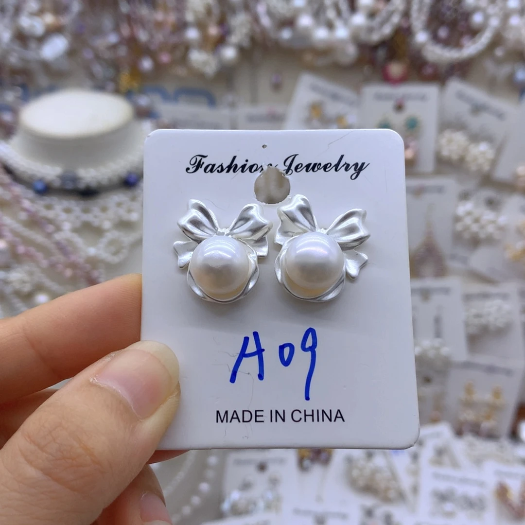 合金淡水珍珠耳饰项链