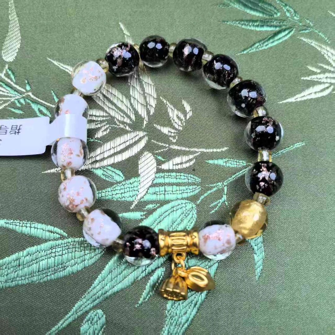 S1161-黑白瓷香灰琉璃1.0单圈