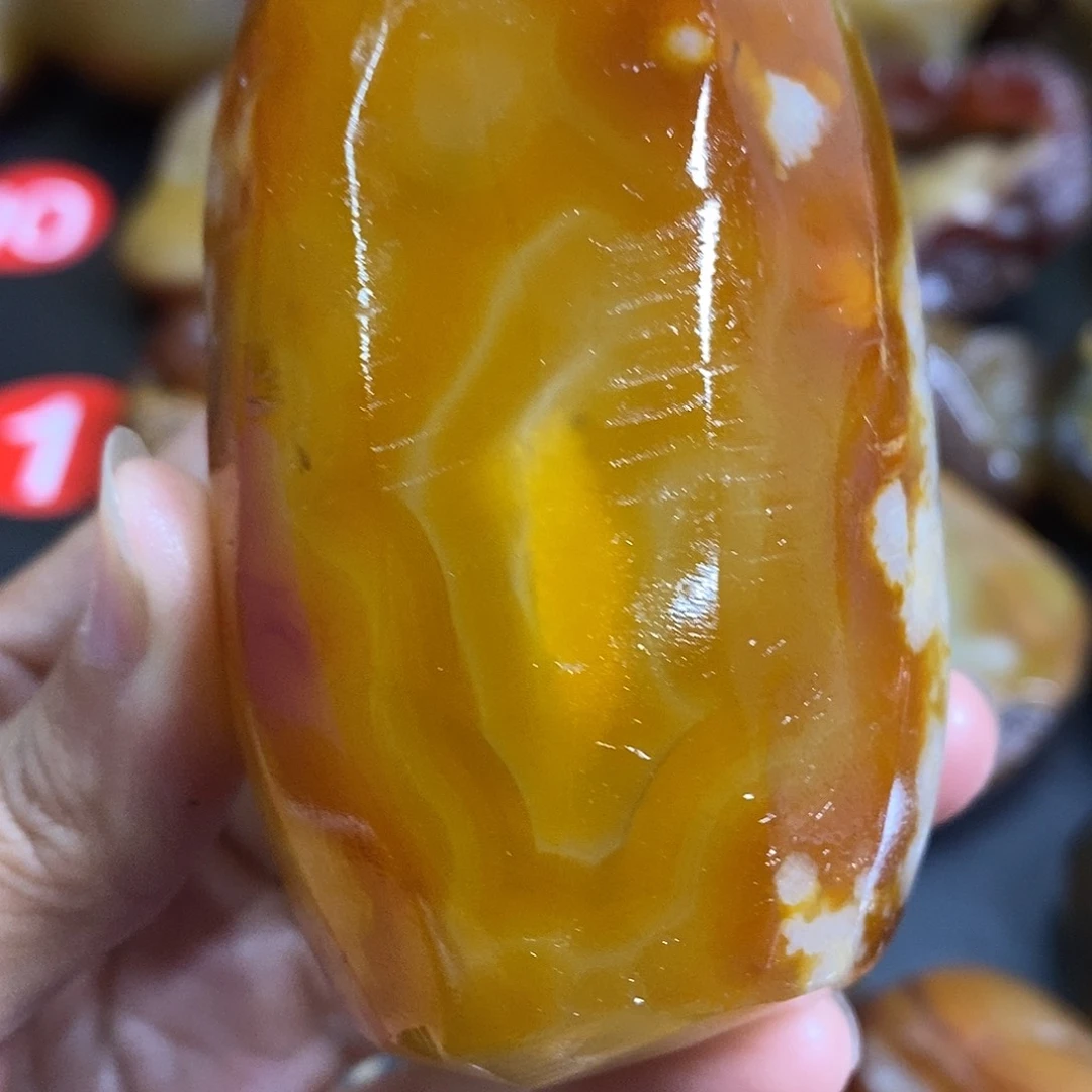 玛瑙/玉髓未镶嵌手把件