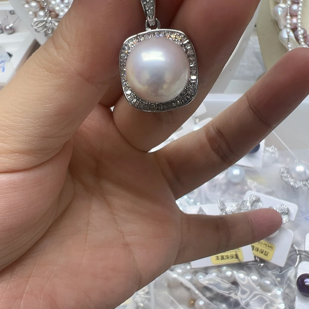 未镶嵌淡水珍珠吊坠或者耳钉